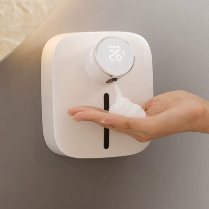 Wall-mounted Automatic Soap Dispenser with Infrared Sensor Touchless Foam USB Rechargeable
