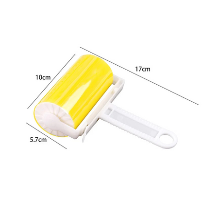 Washable Clothes Hair Sticky Roller - Reusable Pet Hair Remover for Carpet, Sofa, Bed