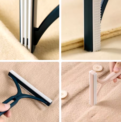 Draagbare Pluizenverwijderborstel voor Huisdierhaar - Handmatige Pluizenschaver Tool voor Kleding en Bankreiniging