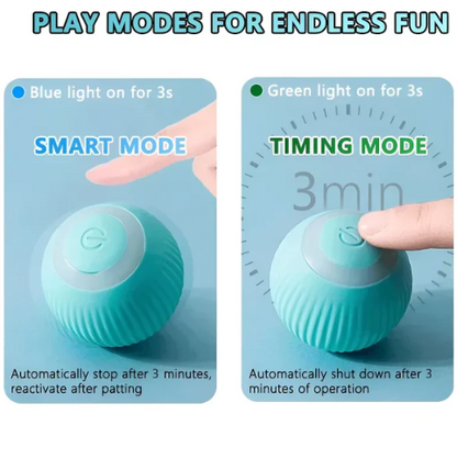 Automatic Rolling Ball Smart Toy for Dogs & Cats, Rechargeable Imitates Mouse Tail
