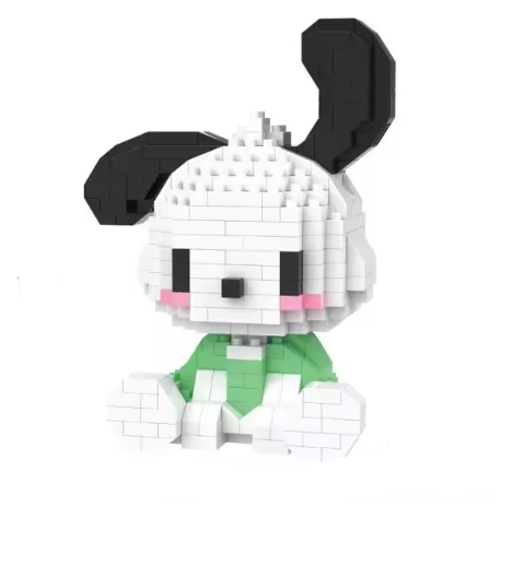 Sanrio Anime Building Blocks Set for Kids - Hello Kitty, My Melody, Cinnamoroll, Kuromi Holiday Christmas Gift