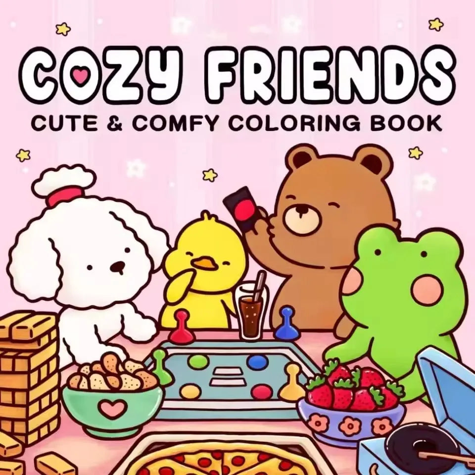 Halloween Coloring Book - Cozy Friends For Adults And Teens, Adorable Creepy Creatures, Fall 2025 Gift