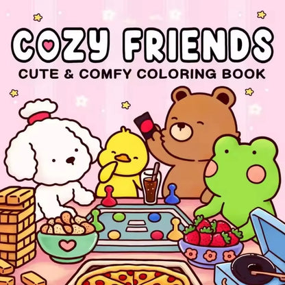 Halloween Coloring Book - Cozy Friends For Adults And Teens, Adorable Creepy Creatures, Fall 2025 Gift
