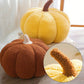 Plush Pumpkin Cushion – Cozy Sherpa & Boucle Throw Pillow for Fall & Halloween Home Decor, Ideal Gift for Kids and Babies