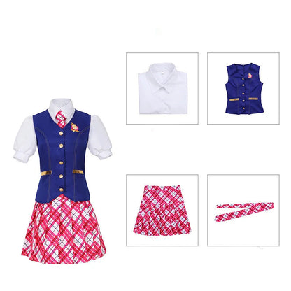 Barbie cosplay skoleuniform kostyme kjole Halloween