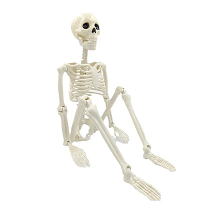 Beweegbaar menselijk skelet, Halloween-plastic nepbottendecoratie en griezelig accessoire 2026