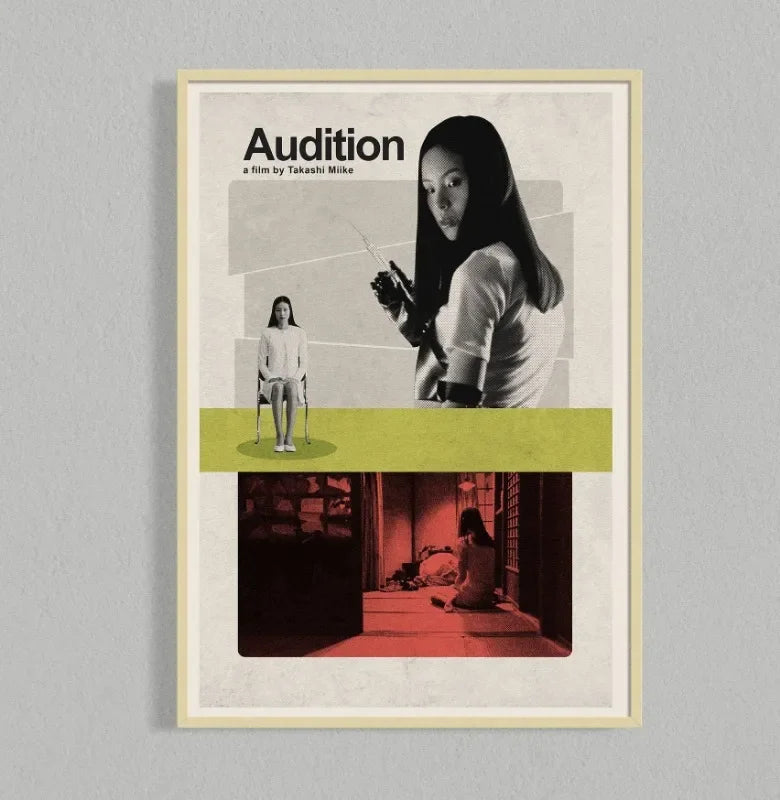 Retro Movie Poster Canvas Collage Mid Century Wall Art