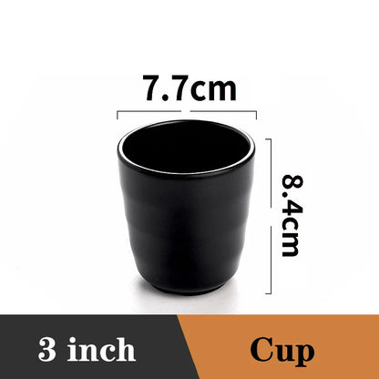 Ramen-Schüssel Schwarzer Kunststoff Japanischer Stil Nudelschüssel