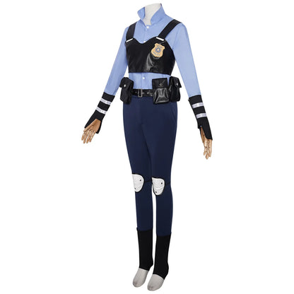 Cosplaykostuumset als politie-uniform van Zootopia Judy Hopps voor kinderen en volwassenen Halloween carnaval 2026
