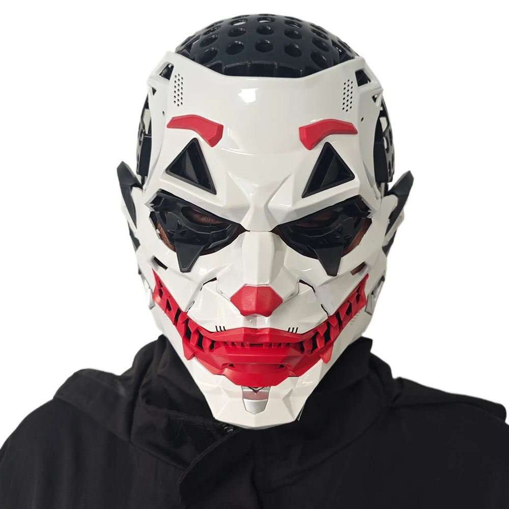 Cyberpunk Braids 2D PVC Resin Full-Face Cosplay Mask Halloween Anime Role-Play Prop 2026