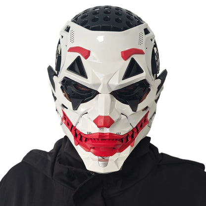 Cyberpunk Braids 2D PVC Resin Full-Face Cosplay Mask Halloween Anime Role-Play Prop 2026
