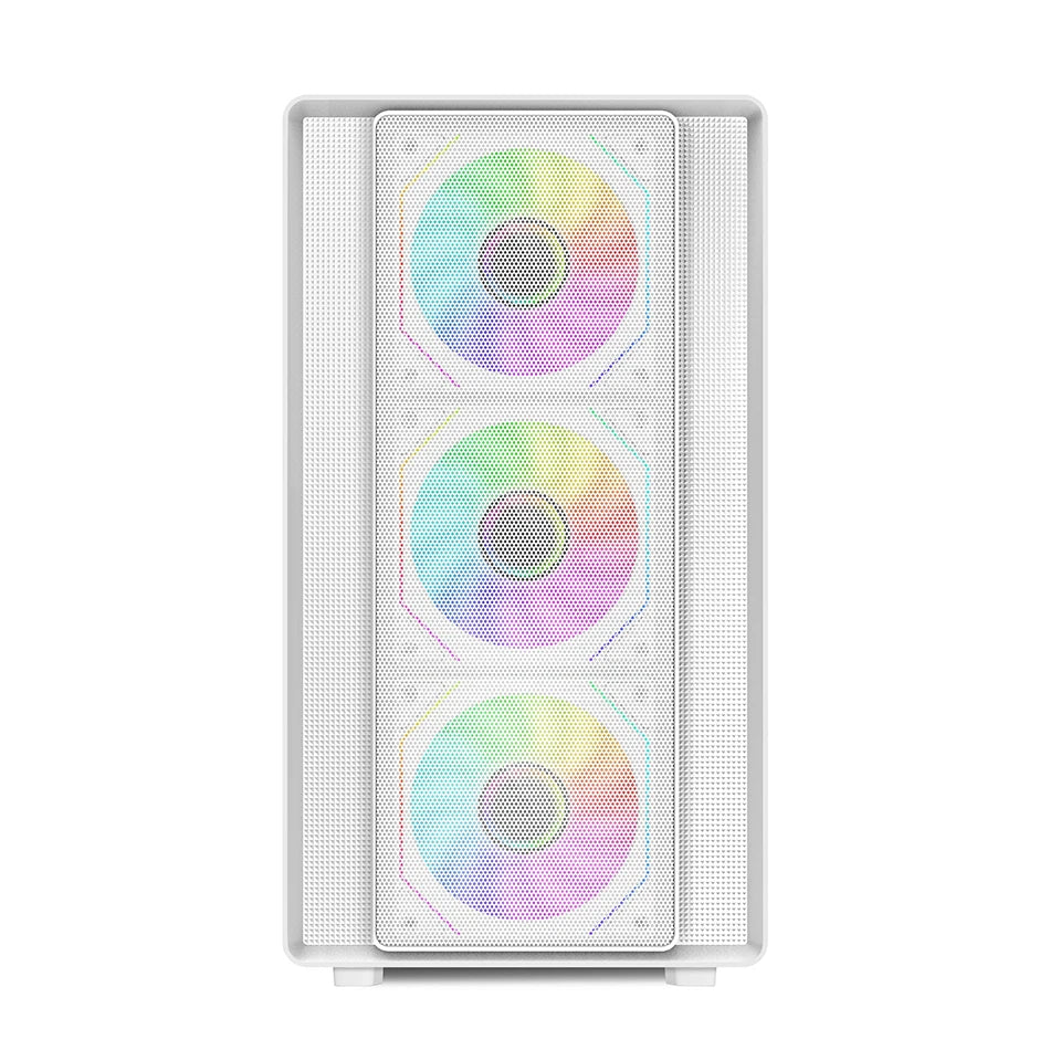 Mini ITX PC kabinet hærdet glas 360mm vandkøling