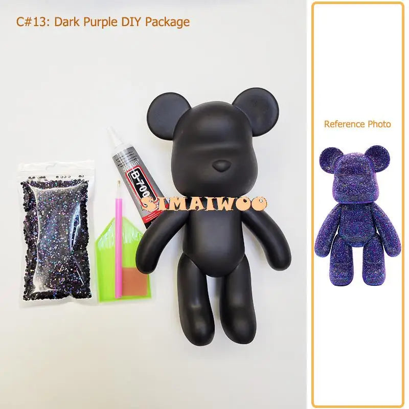 Diamantmalerei Set 5D Vollbohrung Kristall Bär Puppe Weihnachten 2025 DIY Strass Mosaik Funkelnde Wohnkultur Geschenk