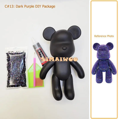 Diamantmalerei Set 5D Vollbohrung Kristall Bär Puppe Weihnachten 2025 DIY Strass Mosaik Funkelnde Wohnkultur Geschenk