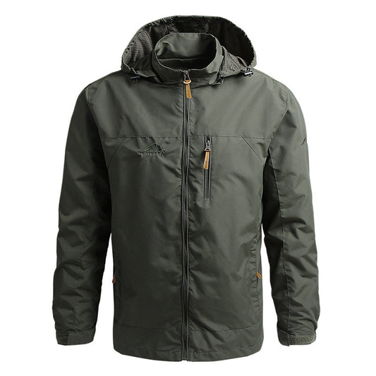 Waterproof Mens Tactical Jacket - Hooded, Lightweight