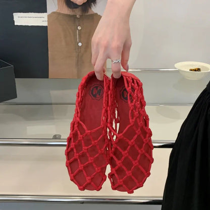 Breathable Women’s Ballet Flats - Mesh Weave, Summer