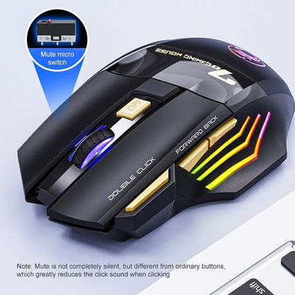Wireless Gaming Mouse 3200DPI Dual Mode Rechargeable
