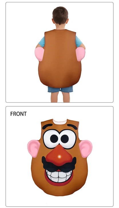 Bijpassende cosplaykostuumset voor koppels als Mr. en Mrs. Potato Head, Halloween-, carnaval- en feestoutfit 2026
