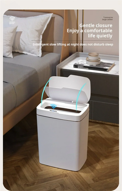 Touchless Smart Sensor Trash Can 15L Waterproof Automatic
