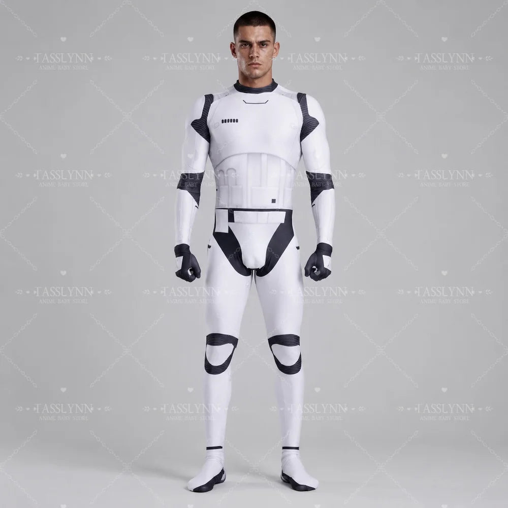 Star Wars Imperial Stormtrooper Zentai Jumpsuit Cosplay Costume for Men Boys Adults Halloween 2026