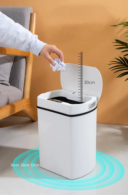 Smart Sensor Trash Can Rectangular Kitchen Bathroom