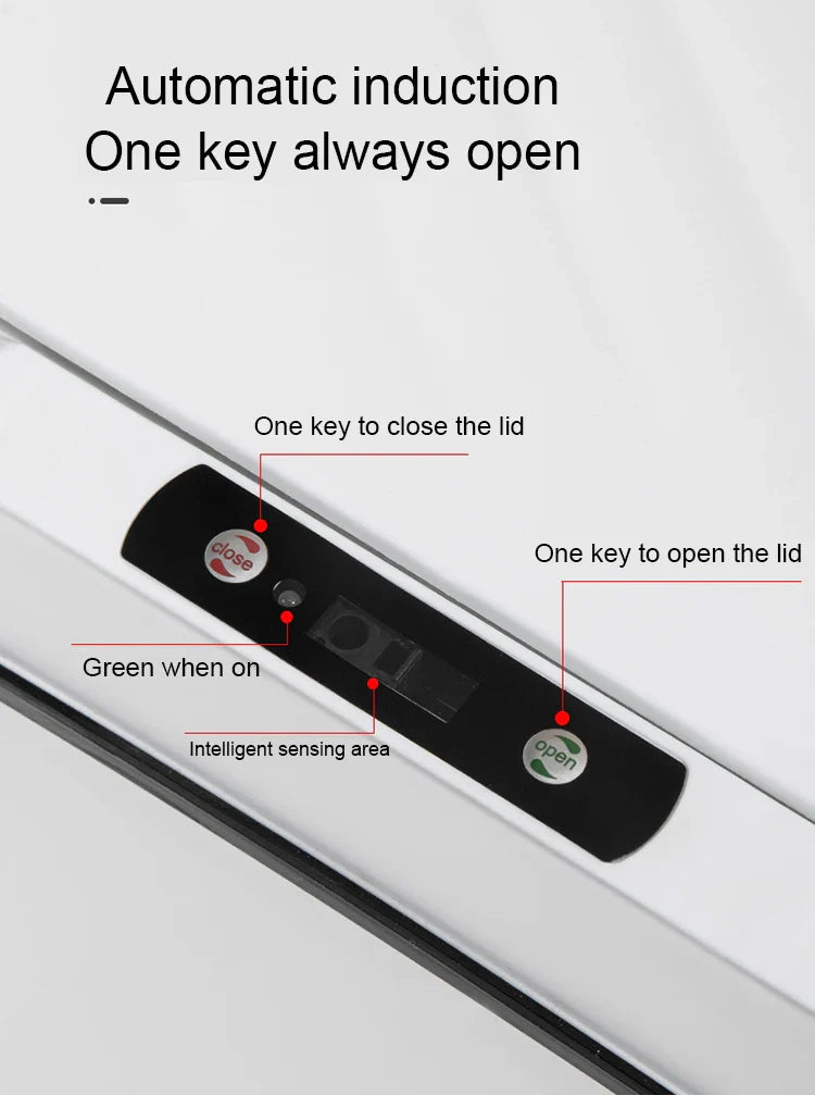 Smart Sensor Trash Can Rectangular Kitchen Bathroom