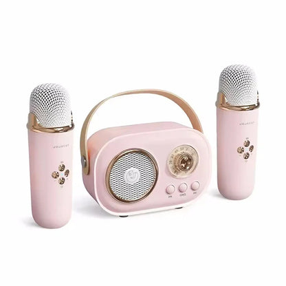 Karaoke Portable Bluetooth Speaker With Microphone Mini FM Radio Back To School 2025 Gift Idea