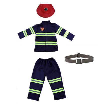 Cosplaykostuumset voor kinderen als brandweerman, met realistische speelgoeduitrusting voor jongens en meisjes, voor feestelijke optredens 2026