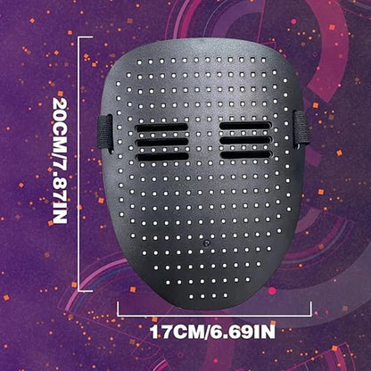 Maschera LED con Sensore di Gesti Maschera Facciale Luminosa Halloween 2025