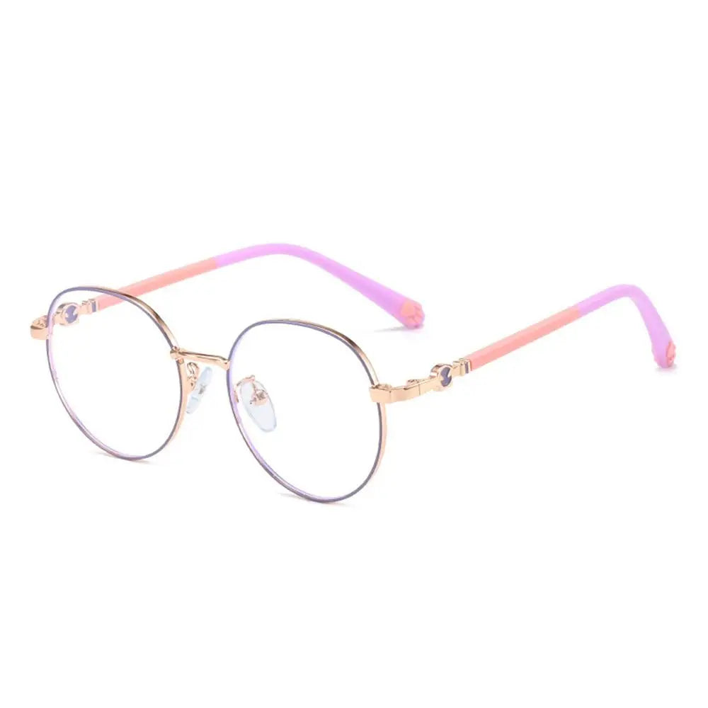 Anti Blue Light Glasses For Kids Classic Metal Frame Eyewear Back To School 2026 Eye Protection