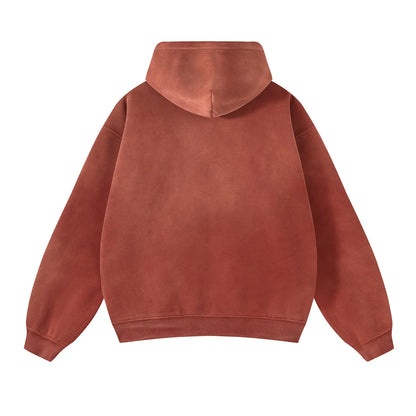 Warm Relaxed Men's Zip Up Hoodie - Oversize, Plush, Winter