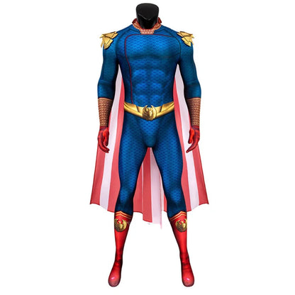 The Boys Homelander Superhero Bodysuit and Cloak Halloween Cosplay Costume for Adults XS–XXXL 2026