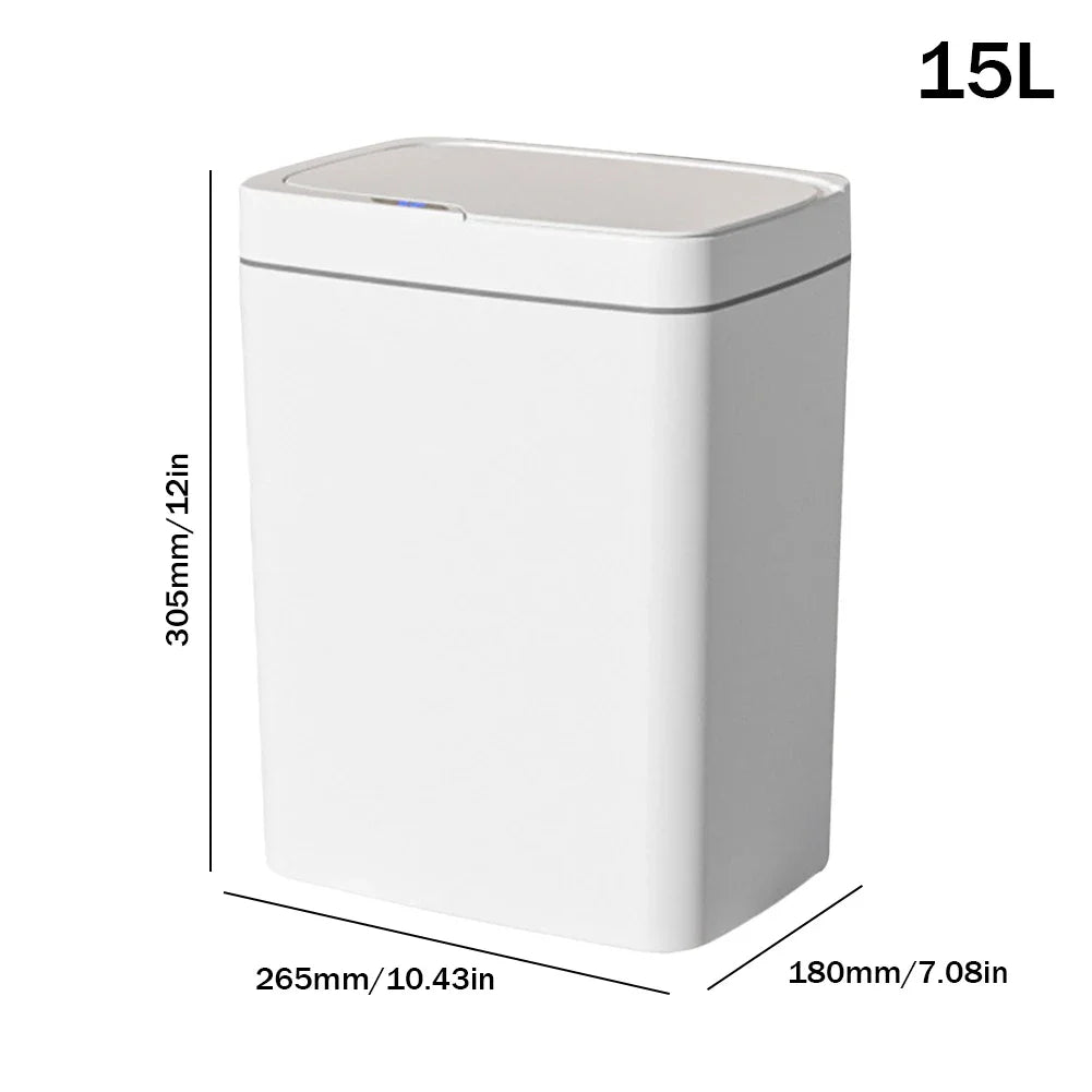 Smart Sensor Trash Can 15L 18L Touchless Quiet Waterproof