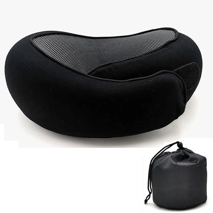 Memory Foam Travel Neck Pillow U Shaped Snail Style Portable Ergonomic Support For Summer Travel 2026 Cotton Cover