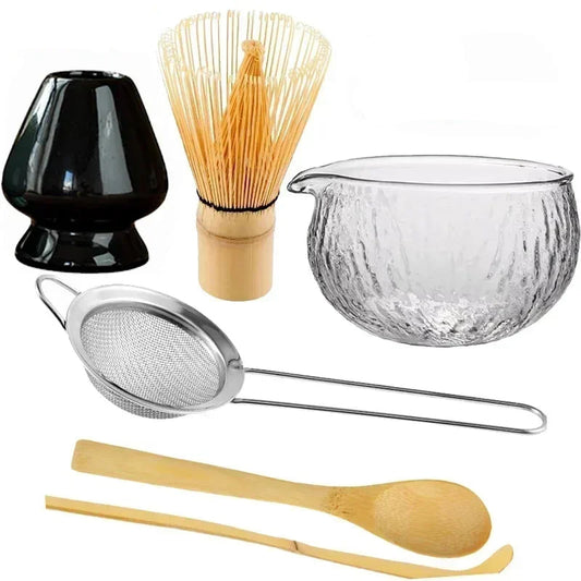 Matcha-Schale Glas-Teeset mit Ausguss Japanische Zeremonie