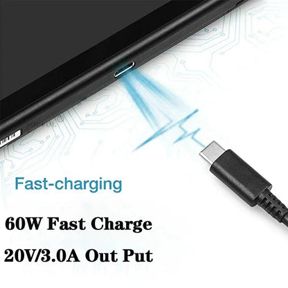 Cargador rápido USB C de 60W con enchufes EU US UK para Switch2