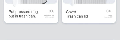 Automatic Sensor Trash Can Narrow Roman Stripe Bathroom Bin