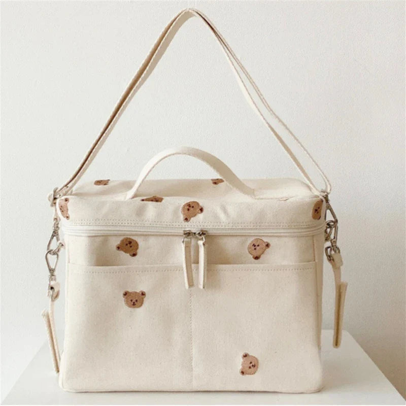 Babyflaschen-Kühltasche Wasserdicht Isolierter Kinderwagen-Organizer Frühling 2025 Thermische Windeltasche