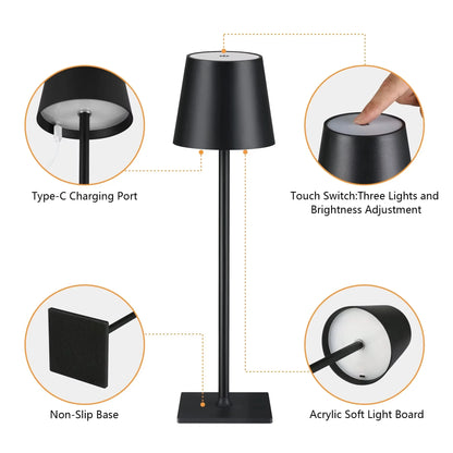 LED bordlampe berøringssensor skrivebord natlys stemningsfuldt sengebord lys efterår 2026 boligindretning trend