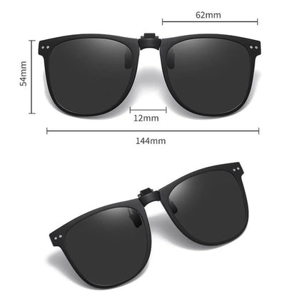 Clip On Sunglasses Foldable Oversized Square Flip Up UV400 Polarized Sunglasses Summer 2026 Trend Gift