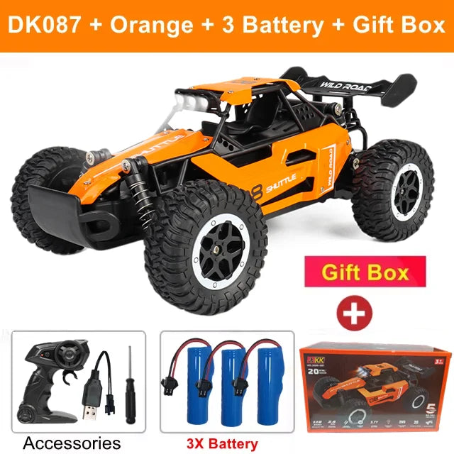 Remote Control Car Drift 1:16 Off Road Alloy Truck 2.4G Radio LED Lights High Speed Fall 2025 Gift For Kids