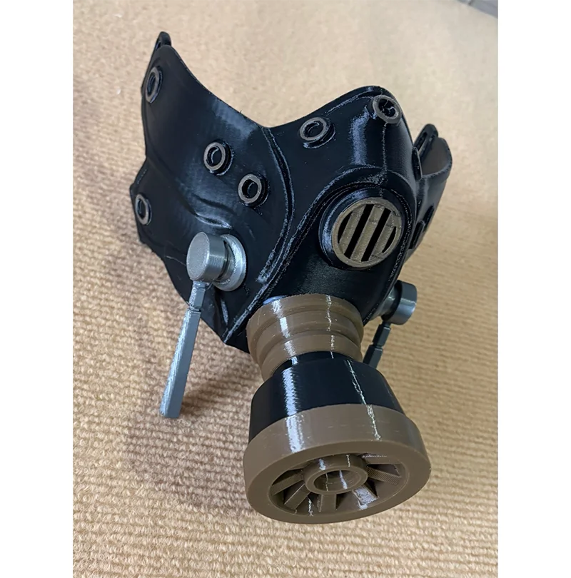 GACHIAKUTA anime Riyo Rudo Zanka Enjin halfmasker voor cosplay, punkrekwisiet voor volwassenen, Halloween 2026
