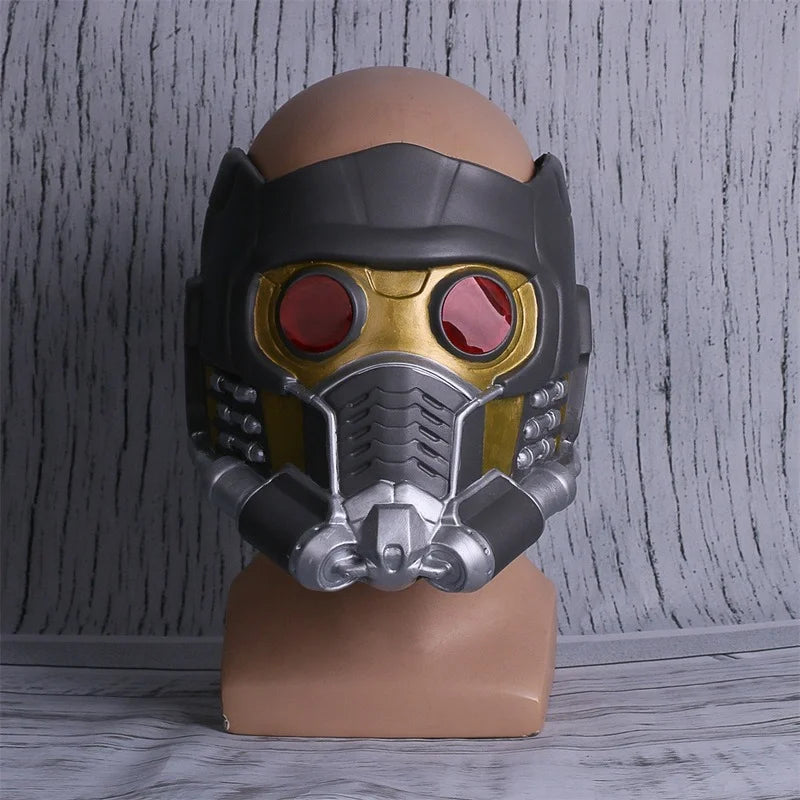 Star Lord LED Light-Up Latex Cosplay Helmet for Adults Halloween Party 2026