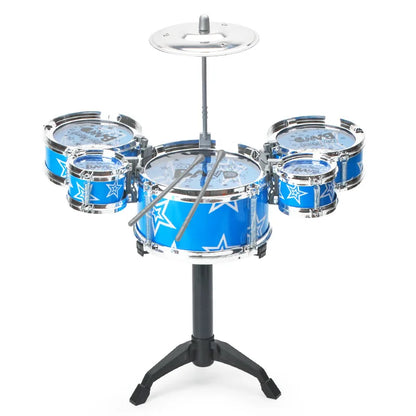 Kids Jazz Drum Set - Beginner-Friendly Percussion Toy with 5 Drums & Cymbals for Young Musicians