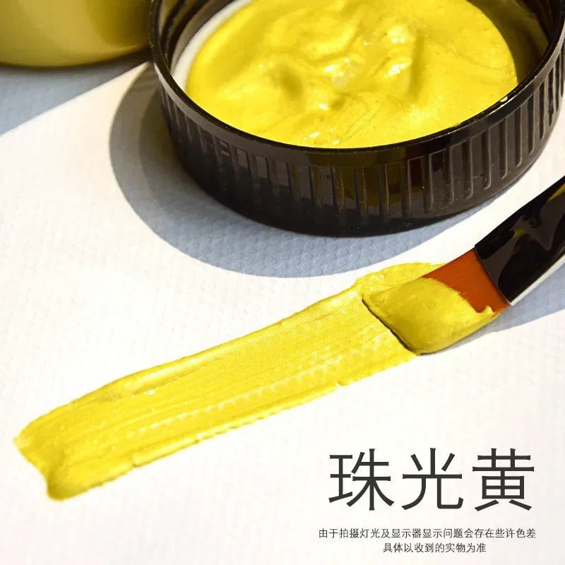 Colore acrilico dorato finitura metallica perlata impermeabile e resistente allo sbiadimento per gesso, tela, forniture per artigianato fai-da-te autunno 2026