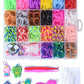 Creative Jewelry Making Kit with 24 Grid Rubber Bands - Vibrant DIY Bracelet Set for Young Crafters, Ideal Gift for Colorful Creations