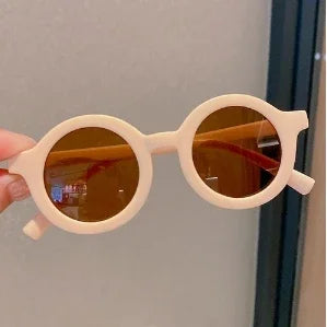 Kids Sunglasses Round Frame Anti-UV400 for 1-7 Year Olds, Children's Sun Protection, Stylish Design