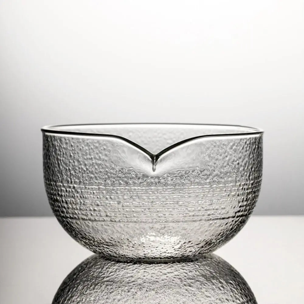 Matcha Mixing Bowl Glass Pouring Spout Japanese Tea