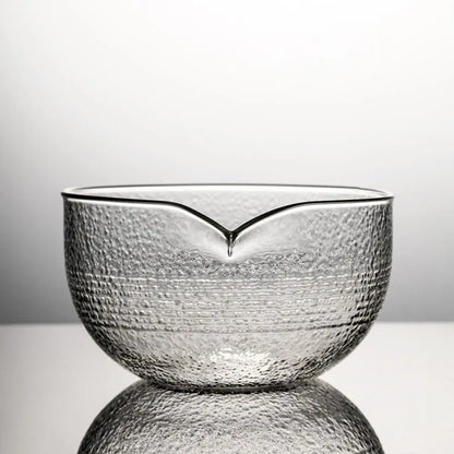 Matcha Mixing Bowl Glass Pouring Spout Japanese Tea