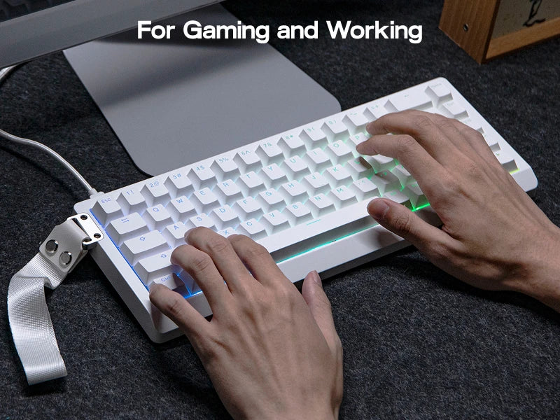 Teclado Mecánico Cableado Magnético al 65 Porciento con Retroiluminación RGB